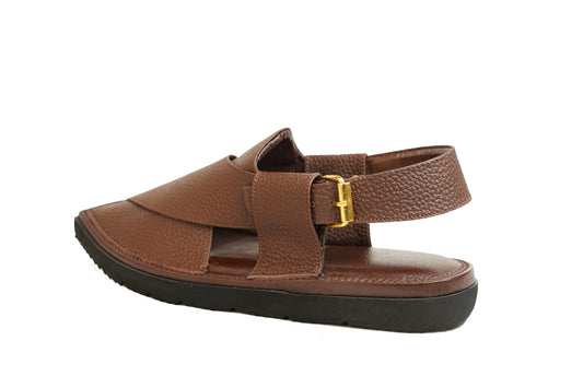 Air Kaptaan Chappal Dotted brown colour