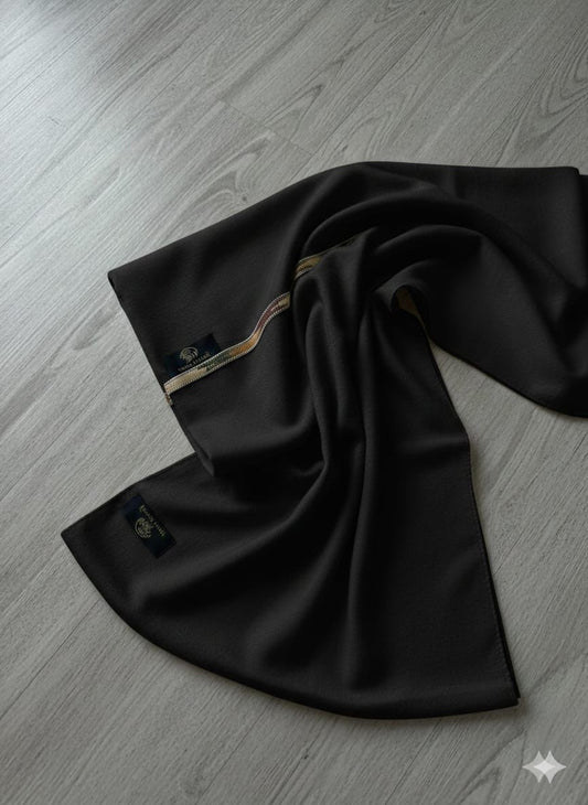 Elite Black Winter Shawl