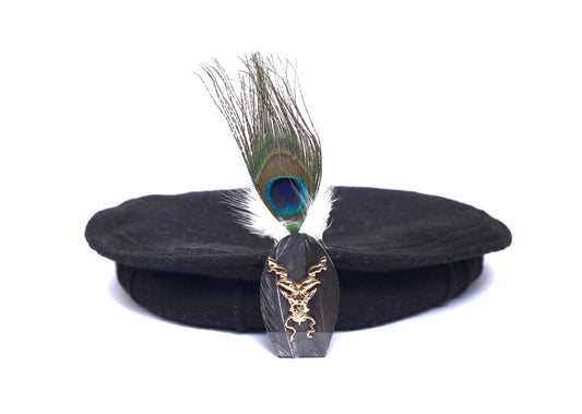 Markhor Pakol Bunanza wool with Peacock Feather