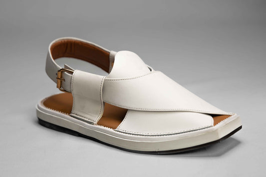 White Kaptaan Chappal