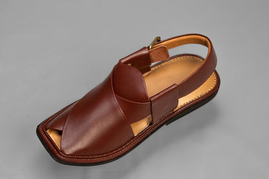 Burgundy T shape Chappal