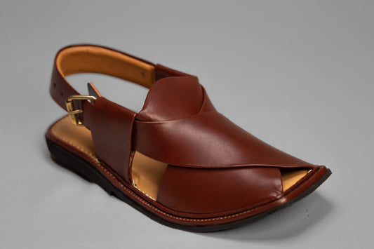 Burgundy T shape Chappal