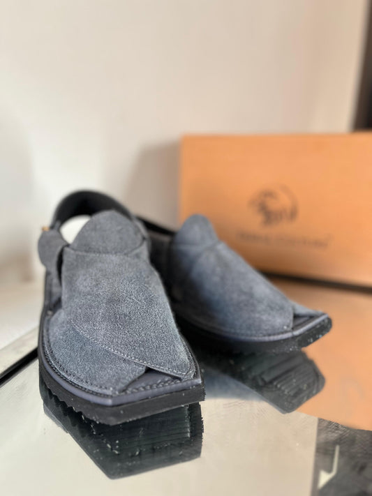 Kaptaan Lite (Narrow Sole) – Ash Grey Suede