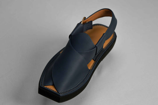 Matt Blue Kaptaan Chappal