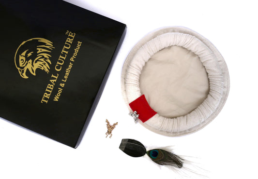 Markhor Pakol Bunanza wool with Peacock Feather