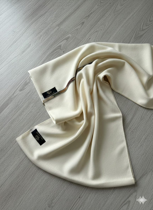 Elite Cream Winter Shawl