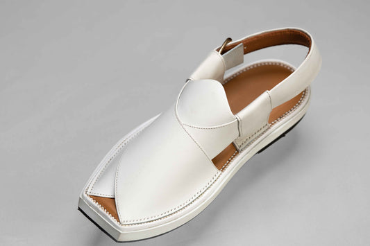 White Kaptaan Chappal