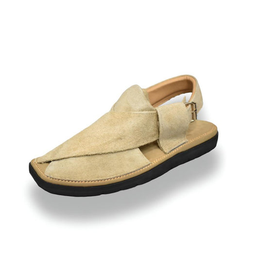 Air Kaptaan Chappal Camel Color Suede