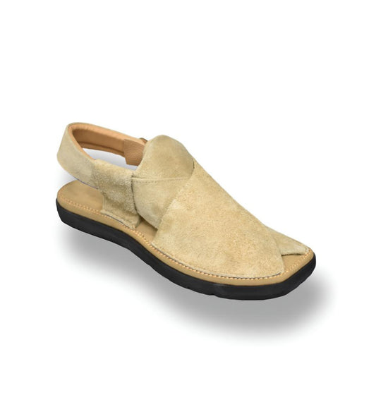 Air Kaptaan Chappal Camel Color Suede