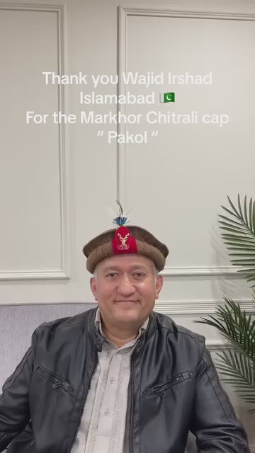 Markhor Pakol Bunanza wool with Peacock Feather